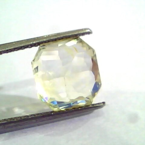 7.10 Ct Unheated Untreated Natural Ceylon Yellow Sapphire Gemstone