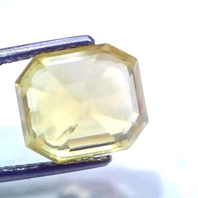 7.15 Ct GII Certified Unheated Untreated Natural Ceylon Yellow Sapphire