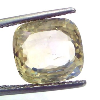 7.20 Ct IGI Certified Unheated Untreated Natural Ceylon Yellow Sapphire