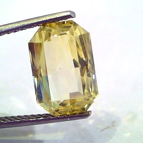 7.35 Ct Unheated Untreated Natural Ceylon Yellow Sapphire Gems AAA