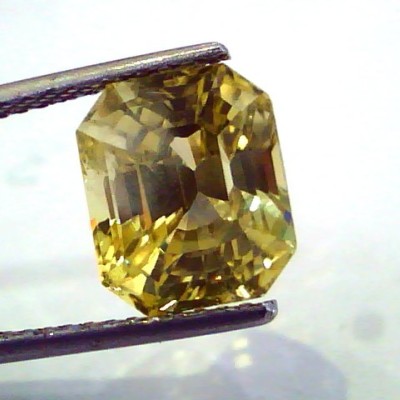 7.68 Ct Certified Unheated Untreated Natural Ceylon Yellow Sapphire