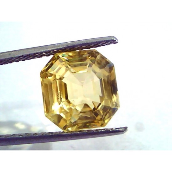 7.77 Ct IGI Certified Unheated Untreated Natural Ceylon Yellow Sapphire