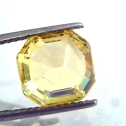 7.77 Ct IGI Certified Unheated Untreated Natural Ceylon Yellow Sapphire
