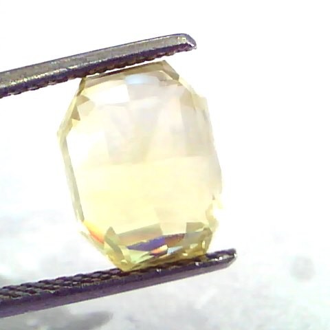 7.77 Ct IGI Certified Unheated Untreated Natural Ceylon Yellow Sapphire