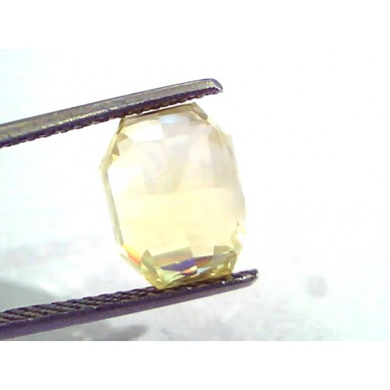 7.77 Ct IGI Certified Unheated Untreated Natural Ceylon Yellow Sapphire