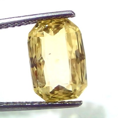8.03 Ct IGI Certified Unheated Untreated Natural Ceylon Yellow Sapphire AAA