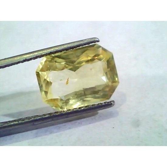 8.03 Ct Unheated Untreated Natural Ceylon Yellow Sapphire Gemstone
