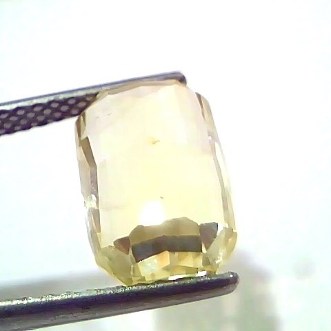 8.03 Ct IGI Certified Unheated Untreated Natural Ceylon Yellow Sapphire AAA