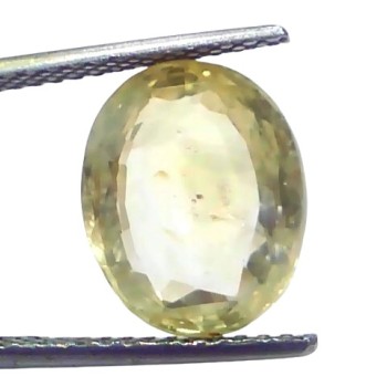 8.05 Ct IGI Certified Unheated Untreated Natural Ceylon Yellow Sapphire 8.05 Ct IGI Certified Unheated Untreated Natural Ceylon Yellow Sapphire