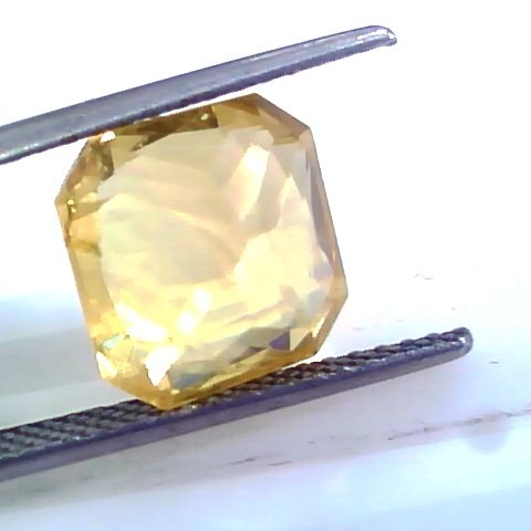 8.22 Ct Unheated Untreated Natural Ceylon Yellow Sapphire AAAAA