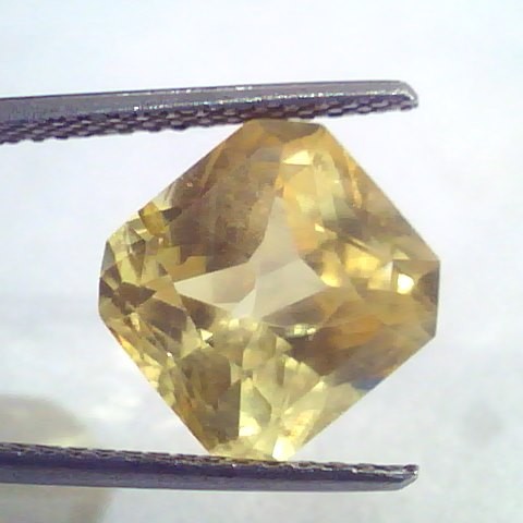 8.08 Ct Unheated Untreated Natural Ceylon Yellow Sapphire AAAAA