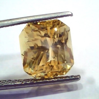 8.22 Ct Unheated Untreated Natural Ceylon Yellow Sapphire AAAAA