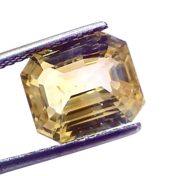 8.09 Ct IGI Certified Unheated Untreated Natural Ceylon Yellow Sapphire AAAA 8.09 Ct IGI Certified Unheated Untreated Natural Ceylon Yellow Sapphire AAAA