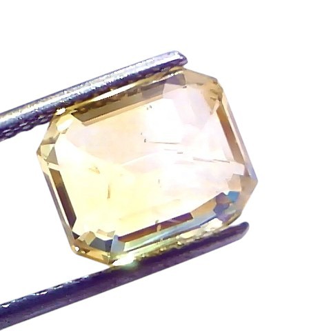 8.09 Ct IGI Certified Unheated Untreated Natural Ceylon Yellow Sapphire AAAA 8.09 Ct IGI Certified Unheated Untreated Natural Ceylon Yellow Sapphire AAAA