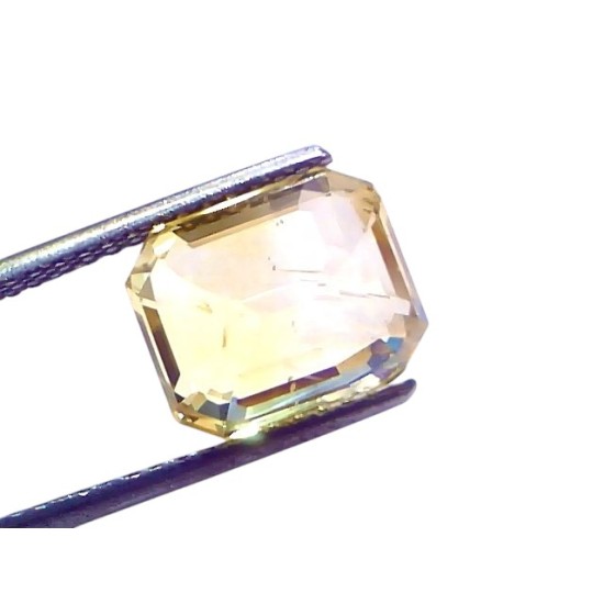 8.09 Ct IGI Certified Unheated Untreated Natural Ceylon Yellow Sapphire AAAA 8.09 Ct IGI Certified Unheated Untreated Natural Ceylon Yellow Sapphire AAAA