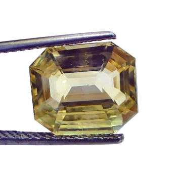8.15 Ct IGI Certified Unheated Untreated Natural Ceylon Yellow Sapphire AAA 8.15 Ct IGI Certified Unheated Untreated Natural Ceylon Yellow Sapphire AAA