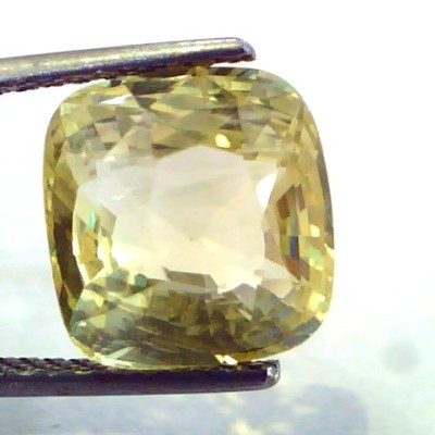 8.22 Ct Unheated Untreated Natural Ceylon Yellow Sapphire/Pukhraj AA
