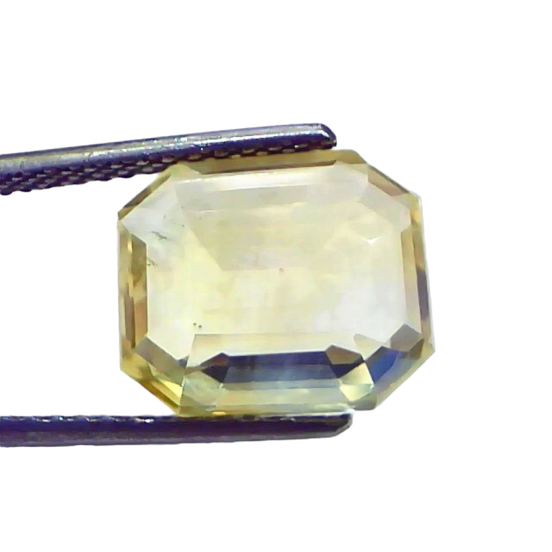 8.15 Ct IGI Certified Unheated Untreated Natural Ceylon Yellow Sapphire AAA 8.15 Ct IGI Certified Unheated Untreated Natural Ceylon Yellow Sapphire AAA