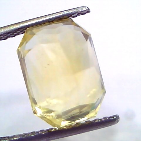 8.28 Ct IGI Certified Unheated Untreated Natural Ceylon Yellow Sapphire