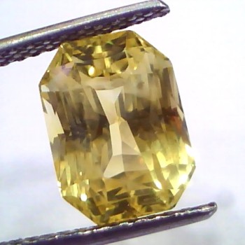 8.28 Ct IGI Certified Unheated Untreated Natural Ceylon Yellow Sapphire