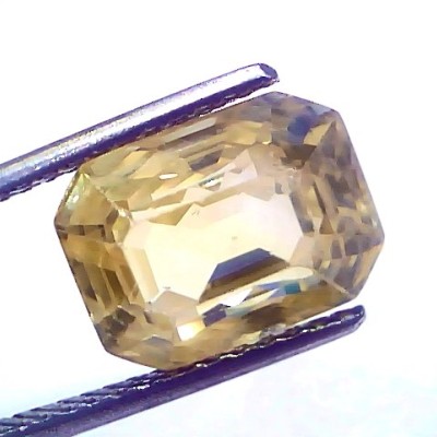 8.32 Ct GII Certified Unheated Untreated Natural Ceylon Yellow Sapphire Pukhraj