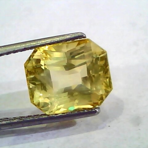 8.31 Ct Unheated Untreated Natural Ceylon Yellow Sapphire Gemstone
