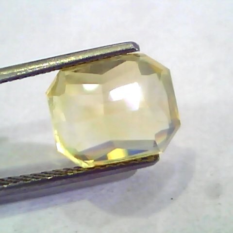 8.31 Ct Unheated Untreated Natural Ceylon Yellow Sapphire Gemstone