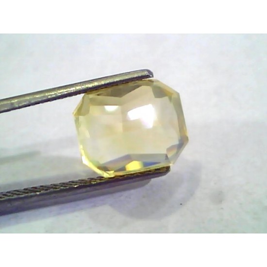 8.31 Ct Unheated Untreated Natural Ceylon Yellow Sapphire Gemstone