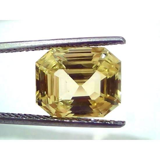 8.35 Ct IGI Certified Unheated Untreated Natural Ceylon Yellow Sapphire AAA