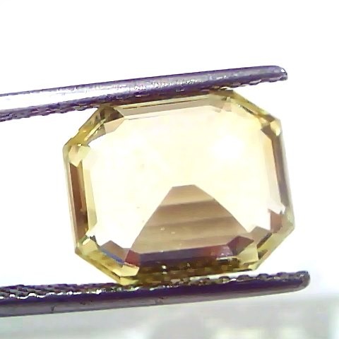 8.35 Ct IGI Certified Unheated Untreated Natural Ceylon Yellow Sapphire AAA