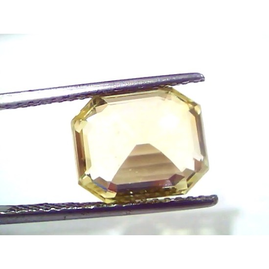 8.35 Ct IGI Certified Unheated Untreated Natural Ceylon Yellow Sapphire AAA