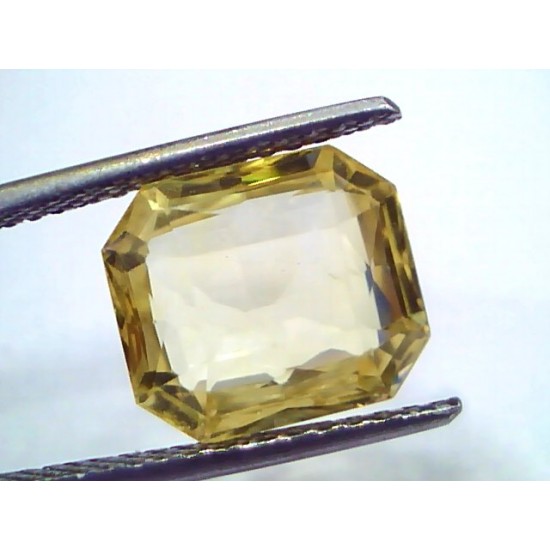 8.50 Ct GII Certified Unheated Untreated Natural Ceylon Yellow Sapphire