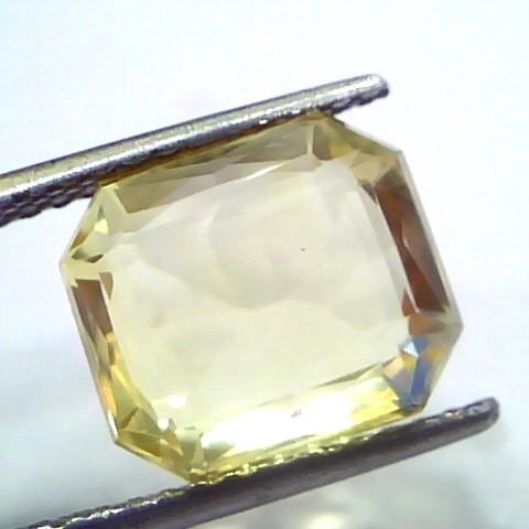 8.50 Ct GII Certified Unheated Untreated Natural Ceylon Yellow Sapphire