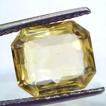 8.50 Ct GII Certified Unheated Untreated Natural Ceylon Yellow Sapphire