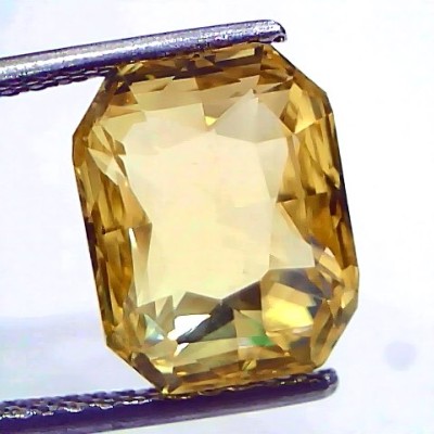 8.78 Ct IGI Certified Unheated Untreated Natural Ceylon Yellow Sapphire AAA