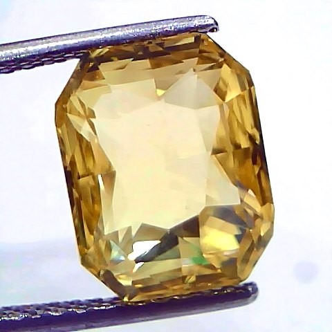 8.78 Ct IGI Certified Unheated Untreated Natural Ceylon Yellow Sapphire AAA