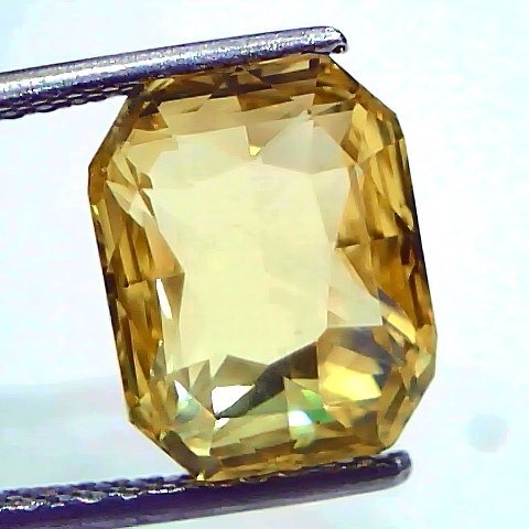 8.78 Ct IGI Certified Unheated Untreated Natural Ceylon Yellow Sapphire AAA