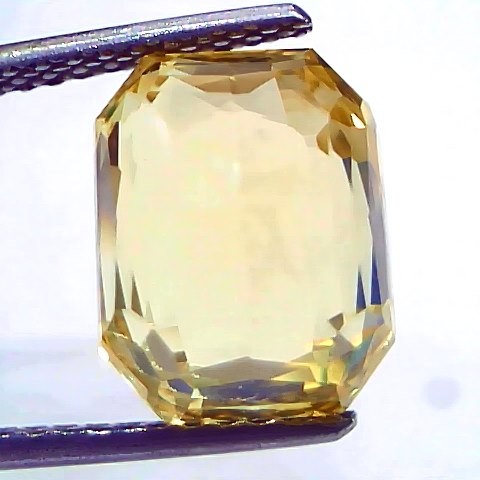 8.78 Ct IGI Certified Unheated Untreated Natural Ceylon Yellow Sapphire AAA