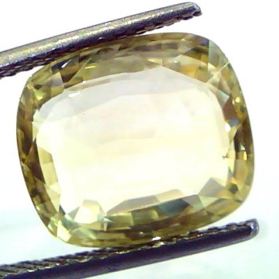 9.32 Ct Unheated Untreated Natural Ceylon Yellow Sapphire AAA