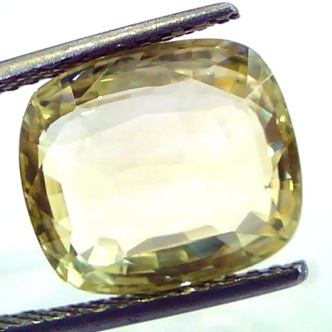 9.32 Ct Unheated Untreated Natural Ceylon Yellow Sapphire AAA