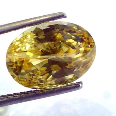 9.68 Ct Unheated Untreated Natural Ceylon Yellow Sapphire/Pukhraj AA