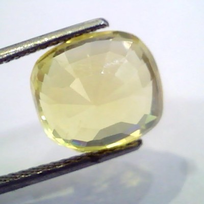 9.68 Ct Unheated Untreated Natural Ceylon Yellow Sapphire Pukhraj