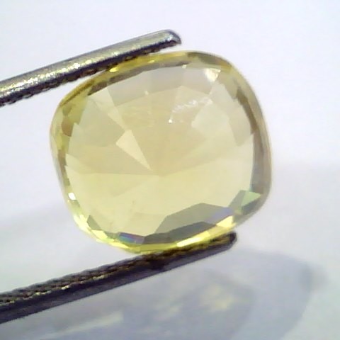 9.68 Ct Unheated Untreated Natural Ceylon Yellow Sapphire Pukhraj