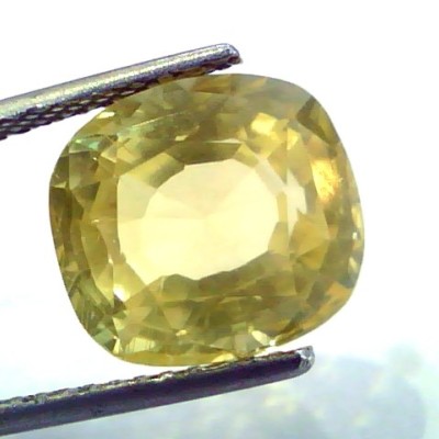 9.68 Ct Unheated Untreated Natural Ceylon Yellow Sapphire Pukhraj