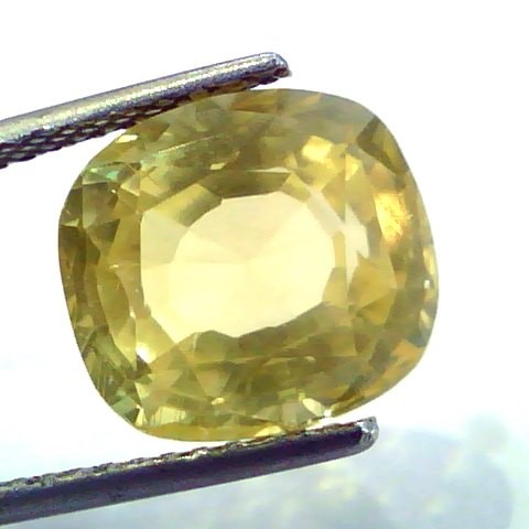 9.68 Ct Unheated Untreated Natural Ceylon Yellow Sapphire Pukhraj