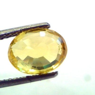 3.57 Ct Unheated Untreated Natural Ceylon Yellow Sapphire AAA