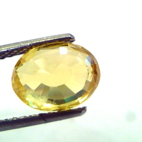 3.57 Ct Unheated Untreated Natural Ceylon Yellow Sapphire AAA