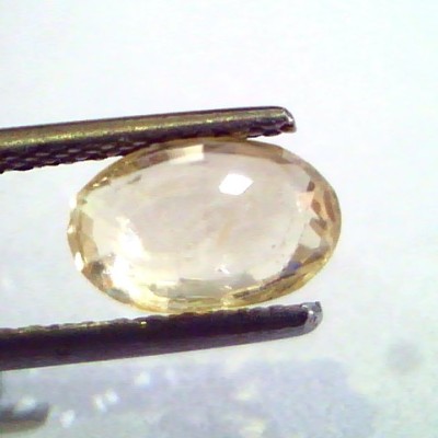 1.90 Ct Unheated Untreated Natural Ceylon Yellow Sapphire Pukhraj
