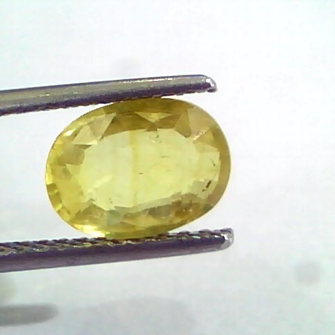 4 to 5.5 Ct Natural Yellow Sapphire Pukhraj Jupiter Gemstone (Heated)