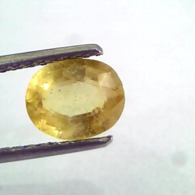 4 to 5.5 Ct Natural Yellow Sapphire Pukhraj Jupiter Gemstone (Heated)